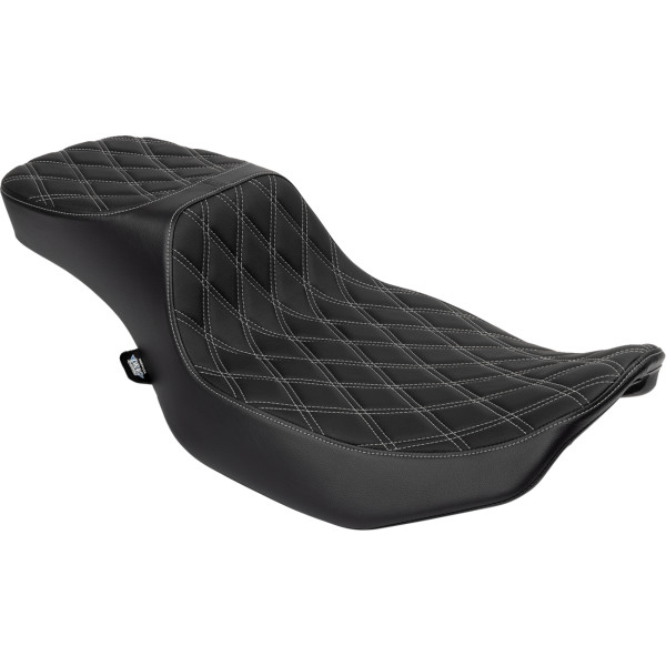 【USA在庫あり】 DRAG SPECIALTIES SEATS edator 2up Performance DD Slvr ビニール Extended Reach 0801-1942 JP店