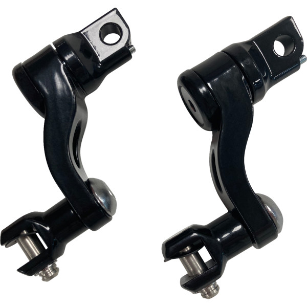 【USA在庫あり】 DRAG Specialties ドラックスペシャリティーズ ペグマウント ADJUSTABLE PASS.ブラック. 1620-2513 JP店