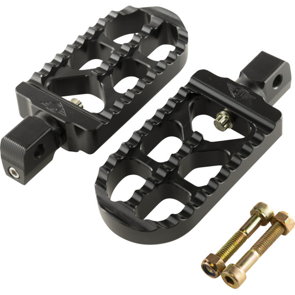 【USA在庫あり】 ジョーカーマシン JOKER MACHINE フットペグ PASSENGER LONG SERRATED SCOUT ブラック 1620-2651 JP店
