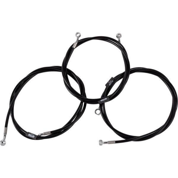 【USA在庫あり】 LAチョッパーズ LA Choppers ブレーキライン ブラック 18-20 24年以降 FL 1741-6517 JP店