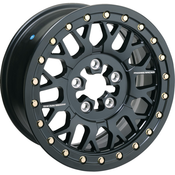 【USA在庫あり】 MOOSE OFFROAD 346X ビードロック ホイール 15X7 5LUG 5+2 ブラック 0230-1566 JP店