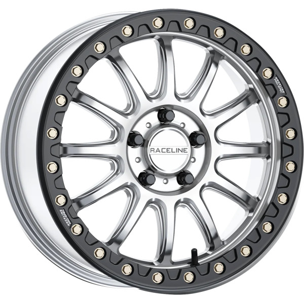 【USA在庫あり】 RACELINE WHEELS Alpha ビードロックホイール 15X10 6X139.7 +25 シルバー 0230-1578 JP店
