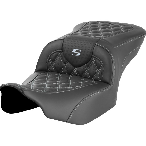 【USA在庫あり】 サドルメン Saddlemen シート ROADSOFA LS シルバー ステッチ 0801-1717 JP店