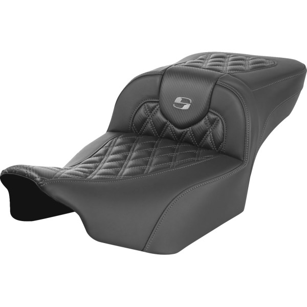 【USA在庫あり】 サドルメン Saddlemen シート ROADSOFA LS CF EXT RCH GREY ステッチ 0801-1795 JP店