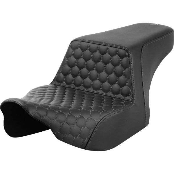【USA在庫あり】 サドルメン Saddlemen シート STEP UP HC フロント GREY ステッチ 0801-1826 JP店