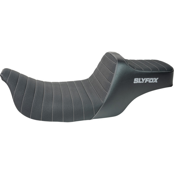 【USA在庫あり】 SLYFOX ハイヌーンシート クラシックステッチ グレーロゴ 97年-07年 ハーレー FL 0801-1993 JP店