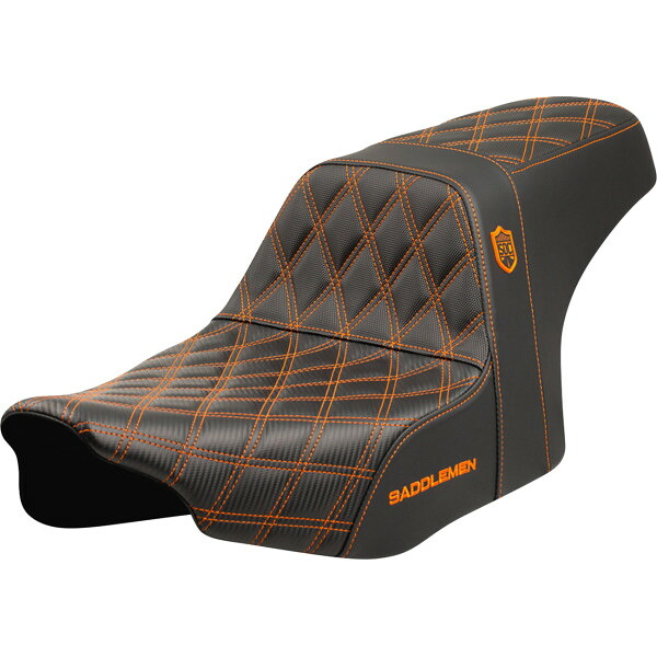【USA在庫あり】 サドルメン Saddlemen シート SDC PERFORMANCE グリップ オレンジ ステッチ 0801-2002 JP店