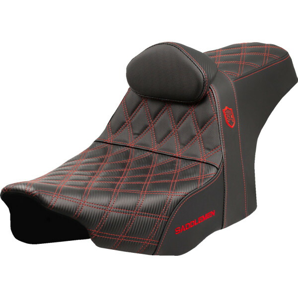 【USA在庫あり】 サドルメン Saddlemen シート SDC PERFORMANCE グリップ W/ B/R レッド ステッチ 0801-2010 JP店