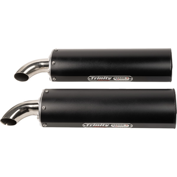 【USA在庫あり】 トリニティー レーシング TRINITY RACING エキゾースト DUAL ブラック RZR XP1000 1830-0665 JP店