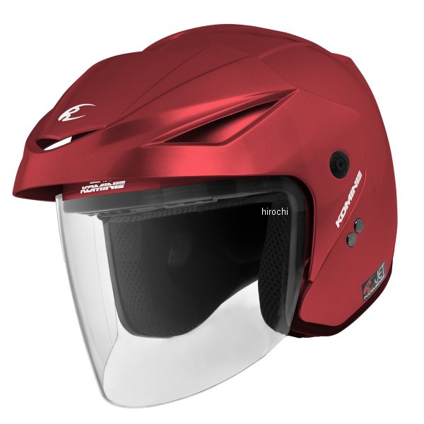 【メーカー在庫あり】 HK-1651 コミネ KOMINE 春夏モデル ジェットヘルメット ERA II マットメタルレッド Lサイズ 01-1651 JP店