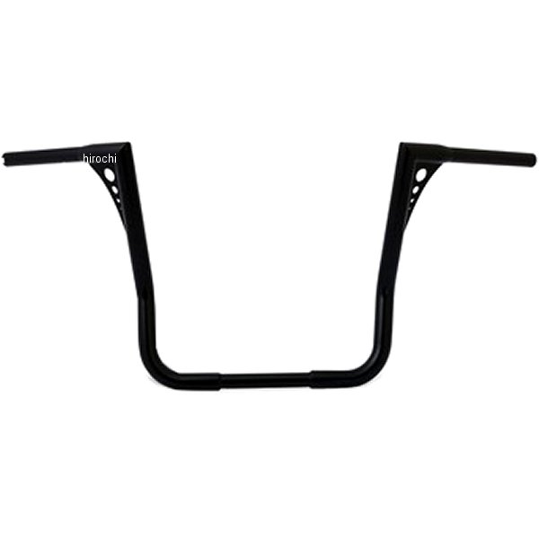 部品屋K&W バガー ハンドルバー 08-21年 FLHT/FLHX 1-1/4インチ 15インチ 黒 K928110 JP店