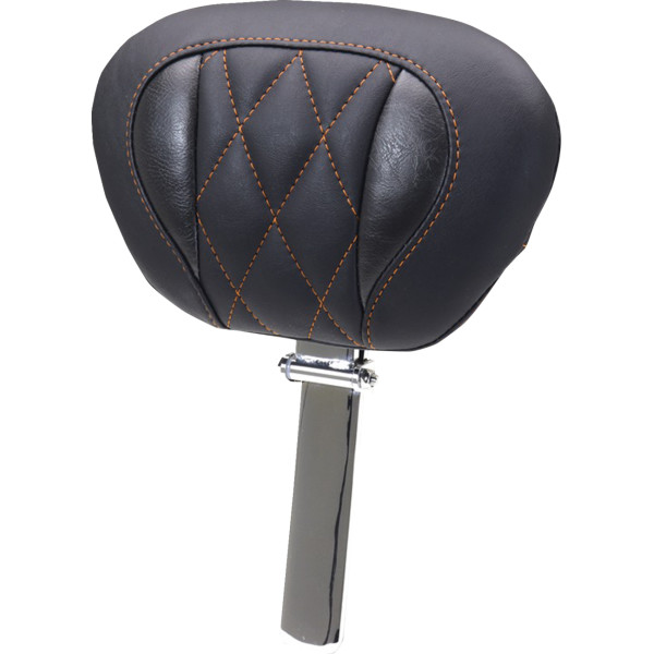 【USA在庫あり】 マスタング Mustang BACKREST SUPER TOUR DLX DIAM ORANGE THREAD 0822-0653 JP店