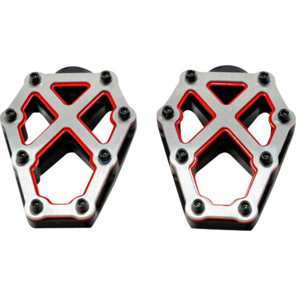 【USA在庫あり】 KODLIN USA FOOTPEGS NXL BLACK W/ RED ACCENT 1620-2765 JP店