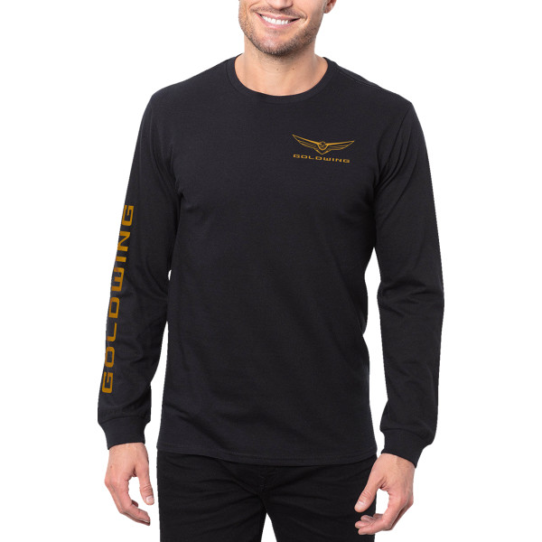 【USA在庫あり】 USホンダ アパレル TEE LS GOLDWING BLACK/GOLD MD 3030-25170 JP店