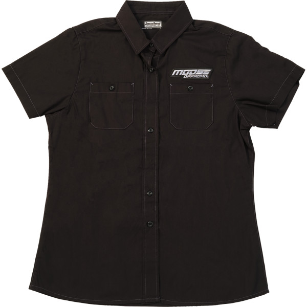 【USA在庫あり】 MOOSE OFFROAD SHIRT WMN MOOSE OFFROAD SHOP BLACK MD 3041-0694 JP店