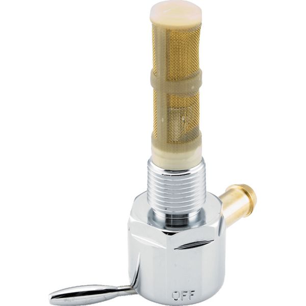 【USA在庫あり】 Bikers Choice 57-74 XL Chrome Round Petcock 3/8 NPT Right Outlet bkc489638 JP店