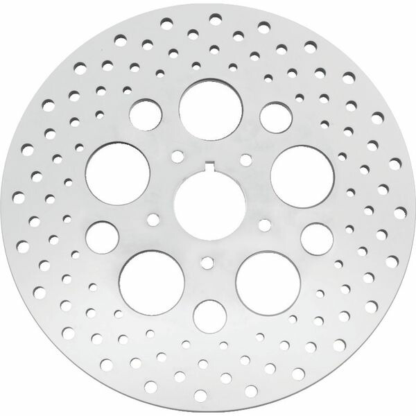 【USA在庫あり】 Bikers Choice 84-99 Big Twin & XL 11.5 Inch Front Drilled Stainless Rotor Replaces H-D 44136-84 bkc619915 JP店