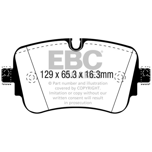 【USA在庫あり】 EBC 16-18 Audi Q7 Yellowstuff Rear Brake Pads ebcDP42299R JP店