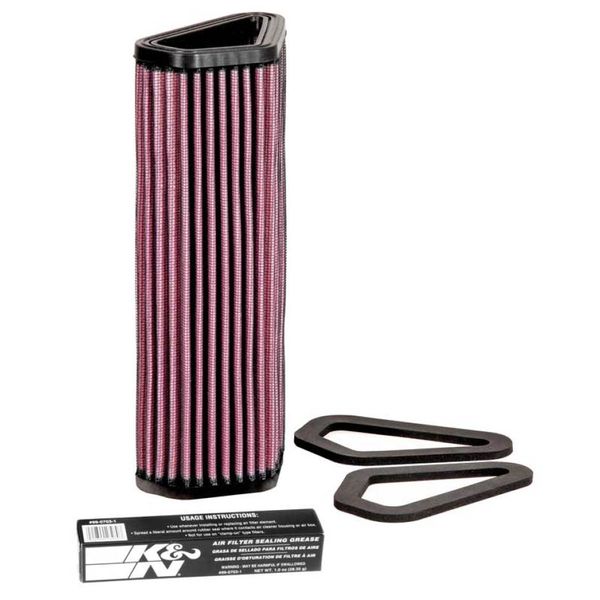 【USA在庫あり】 K&N 07-12 Ducati 1098/1098S/1098R/848 848/1198S/Streetfighter/848 Evo/Diavel Replacement Air Filter knnDU-1007 JP店