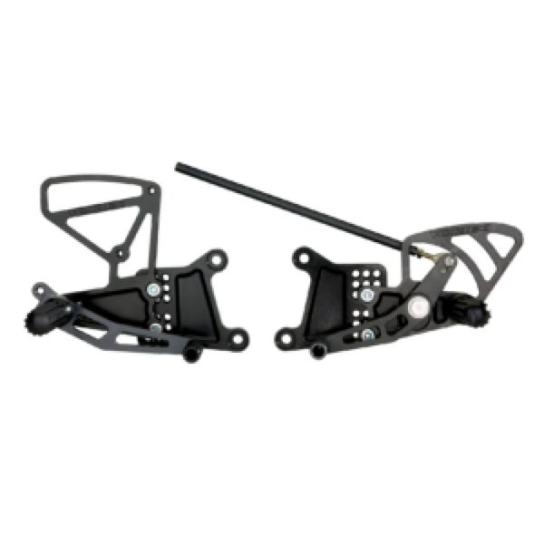 【USA在庫あり】 Vortex Racing 03-05 Yamaha YZF-R6, 06-09 YZF-R6 S Rear Set- Black vtxRS602K JP店