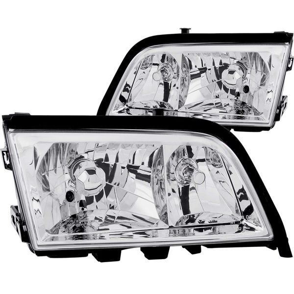 【USA在庫あり】 ANZO 1994-2000 Mercedes Benz C Class W202 Crystal Headlights Chrome anz121081 JP店