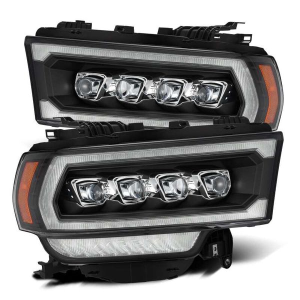 【USA在庫あり】 AlphaRex 19-21 Ram 2500 NOVA LED Proj Headlights Plank Style Black w/Activ Light/Seq Signal/DRL arx880553 JP店
