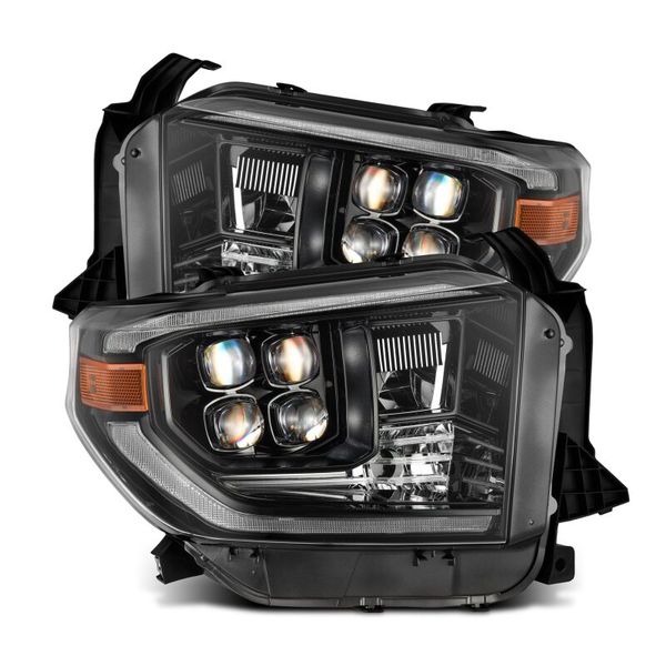 【USA在庫あり】 AlphaRex 14-21 Toyota Tundra NOVA-Series LED Proj Headlights Alpha-Blk w/Actv Light & Seq. Sig + DRL arx880832 JP店