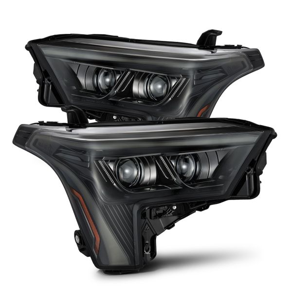 【USA在庫あり】 AlphaRex 22-23 Toyota Tundra LUXX-Series Headlights Alpha-Black w/Amber DRL - Req 810029 OR 810030 arx880873 JP店