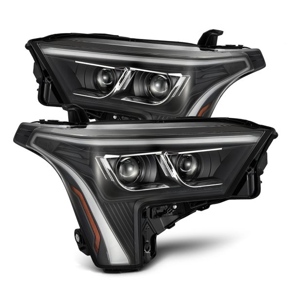 【USA在庫あり】 AlphaRex 22-23 Toyota Tundra LUXX-Series Headlights Black w/Amber DRL - Req 810029 OR 810030 arx880874 JP店