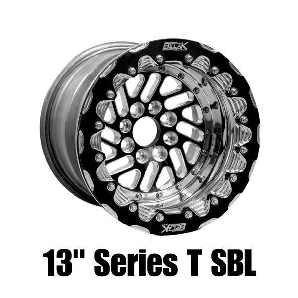 【USA在庫あり】 Belak 13x10 / 5in BS / 4x100 BP / High Pad / Series Twisted Wheel - Single Beadlock blk13104100ST5BS-SBL JP店