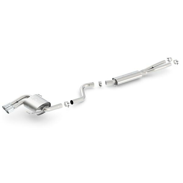 【USA在庫あり】 Borla 08-12 BMW 328i Sdm E90 2.0L RWD Dual Left Rear Exit Touring Cat-Back Exhaust bor140505 JP店