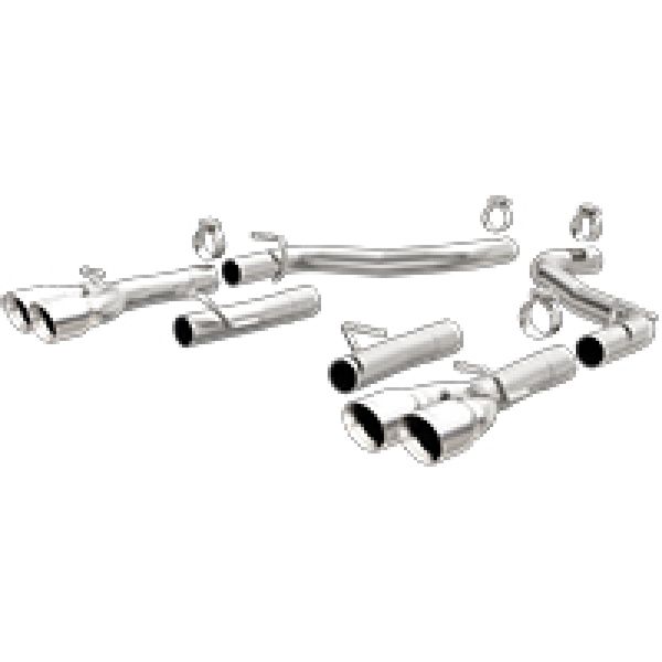 【USA在庫あり】 MagnaFlow Axle-Back, SS, 2.5in, Quad Split Rear 3.5in Tip 2015 Dodge Challenger 3.6L V6 mag19218 JP店