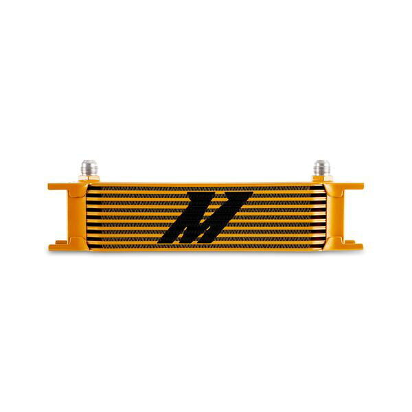 【USA在庫あり】 Mishimoto Universal -8AN 10 Row Oil Cooler - Gold misMMOC-10-8GD JP店