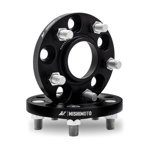 【USA在庫あり】 Mishimoto Wheel Spacers - 5x114.3 - 60.1 - 15 - M12 - Black misMMWS-005-150BK JP店