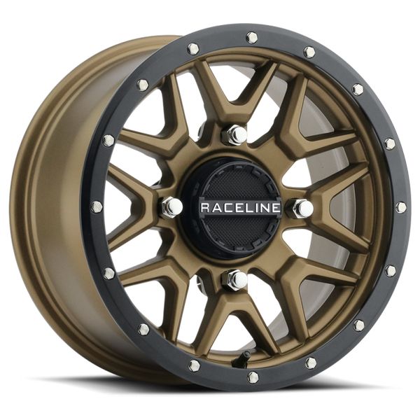 【USA在庫あり】 Raceline A94BZ Krank 14x7in / 4x137 BP / 38mm Offset / 110.18mm Bore - Bronze & Black Lip Wheel rclA94BZ-47037+38 JP店