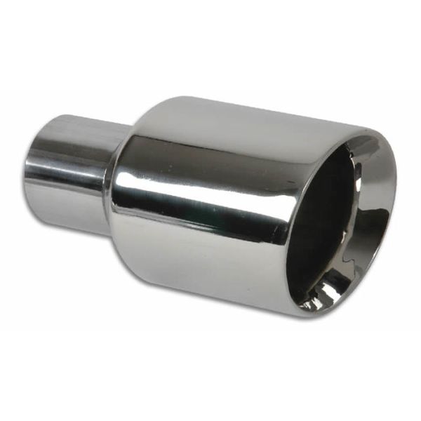 【USA在庫あり】 Vibrant 2.50in Inlet I.D. 3.50in Outlet O.D. Round Stainless Steel Tip (Double Wall Angle Cut) vib1272 JP店
