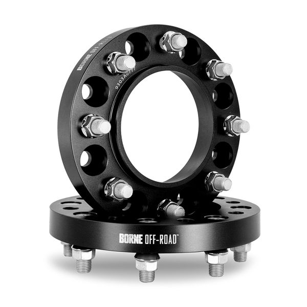 【USA在庫あり】 Borne Off-Road Wheel Spacers 8X165.1 121.3 25 M14 Blk brnBNWS-006-250BK JP店