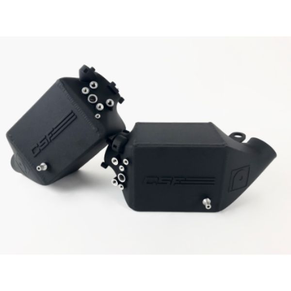 【USA在庫あり】 CSF 12-16 BMW M5 (F10) / 12-18 BMW M6 (F06/F12/F13) Twin Charge-Air-Cooler Set - Crinkle Black csf8109 JP店