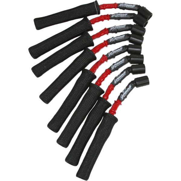 【USA在庫あり】 Granatelli 99-23 GM LS2/LS3/LSA/LS7/LS9 Hi-Perf Coil-Near-Plug Wire Conn Kit w/Red Jacket/Blk Sleeve gms28-1811HTRB JP店