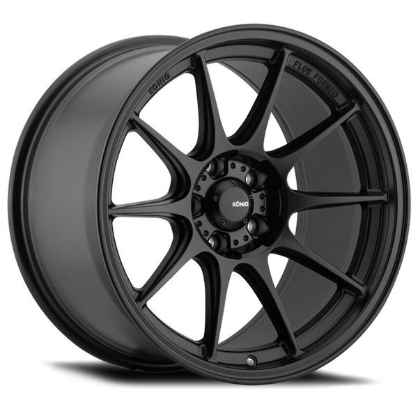 【USA在庫あり】 Konig Dekagram 18x8.5 5x114.3 ET45 Semi-Matte Black kngDK88514455 JP店