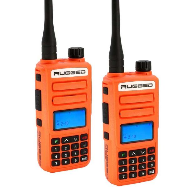 【USA在庫あり】 Rugged Radios 2 PACK - Rugged GMR2 PLUS - GMRS / FRS Two Way Handheld Radios Safety Orange rgdGMR2-PLUS-2-PACK-ORN JP店