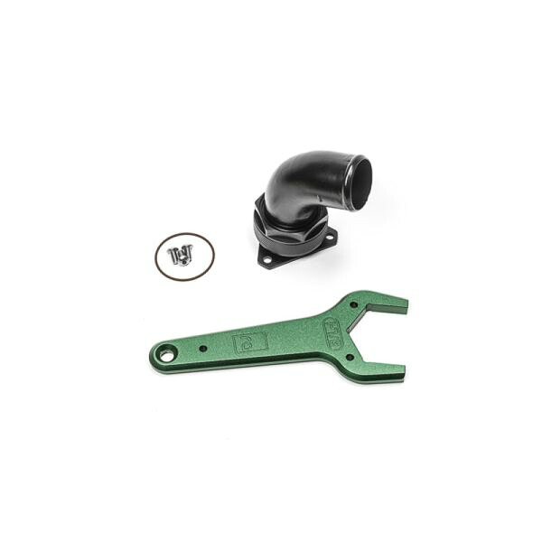 【USA在庫あり】 Radium Engineering FCST-X 3-Bolt Remote Mount Fill Neck - 24AN Elbow - 1.5in Barb rad20-1047 JP店