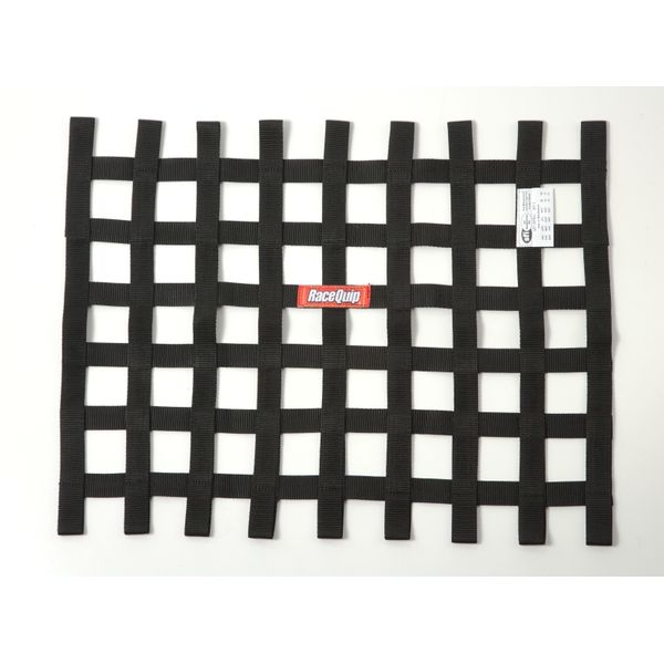 【USA在庫あり】 RaceQuip Black 18in H x 24W SFI Ribbon Window Net rqp725005 JP店