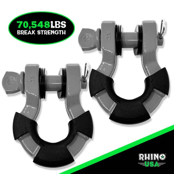 【USA在庫あり】 Rhino USA 8T Super Shackle 2-Pack (Gray) rsaSUPERSHACK-GRY JP店画像