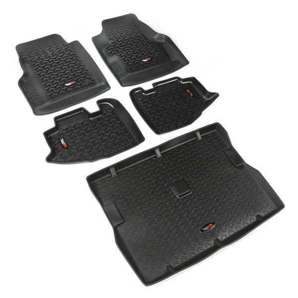 【USA在庫あり】 Rugged Ridge Floor Liner Front/Rear/Cargo Black 1997-2006 Jeep Wrangler TJ rug12988.10 JP店