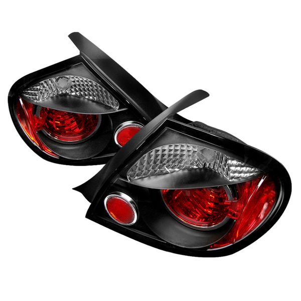 【USA在庫あり】 Spyder Dodge Neon 03-05 Euro Style Tail Lights Black ALT-YD-DN03-BK spy5002457 JP店