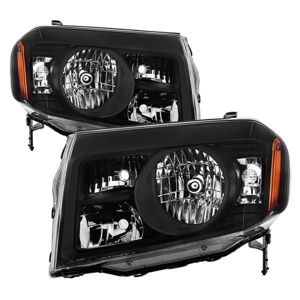 【USA在庫あり】 xTune Honda Pilot 2009-2011 OEM Style Headlights - Black HD-JH-HPIL09-AM-BK spy9035371 JP店