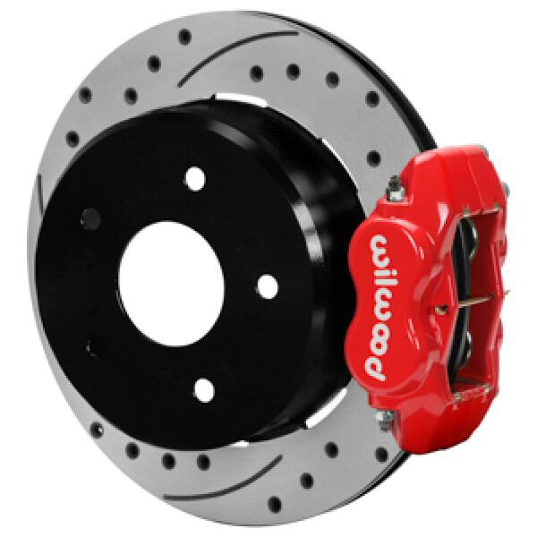 【USA在庫あり】 Wilwood 88-98 Chevy Silverado Forged Dynalite 12.19x0.81 Drill/Slot Rear Drum to Disc Conv. - Red wil140-17541-DR JP店