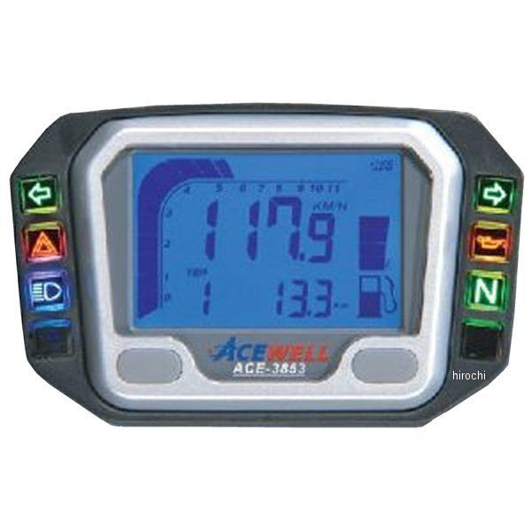 エースウェル ACEWELL 多機能デジタルメーター ガソリン残量 100Ωタイプ ACE-3853L JP店
