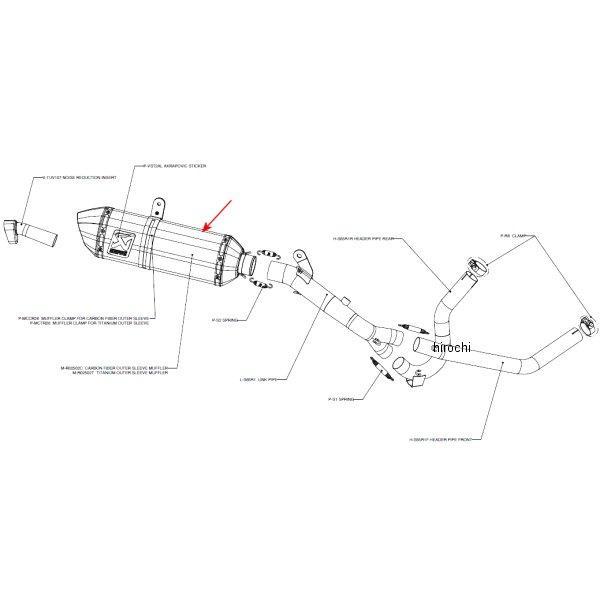 アクラポビッチ AKRAPOVIC リペアサイレンサー R-TYPE 04年-10年 DL650 Vストローム チタン M-R02502T JP店